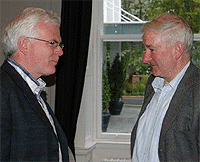 Billy Walsh of UCC; R: John Reidy of Freeform Plastics